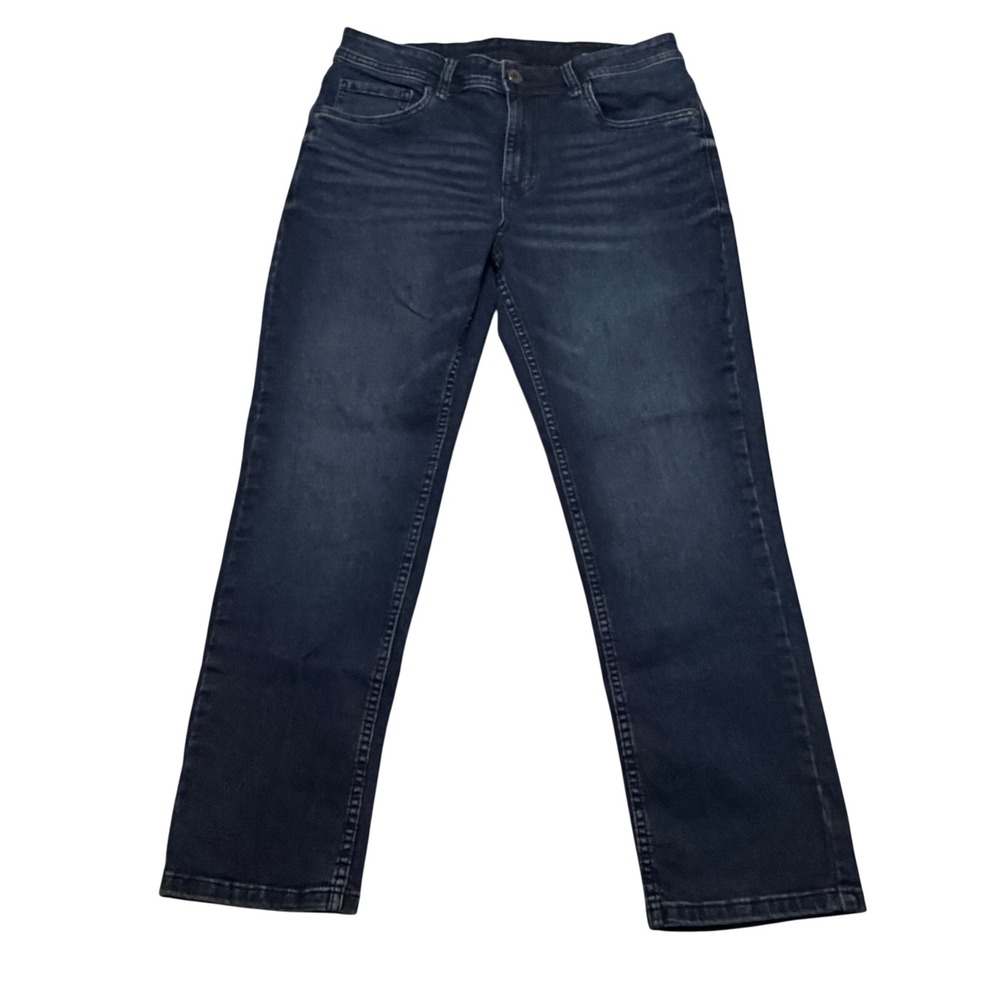 The Perfect Jean NYC Slim Thick Mens Dark Wash Denim Jeans 34x28 JU9T5NKNT28